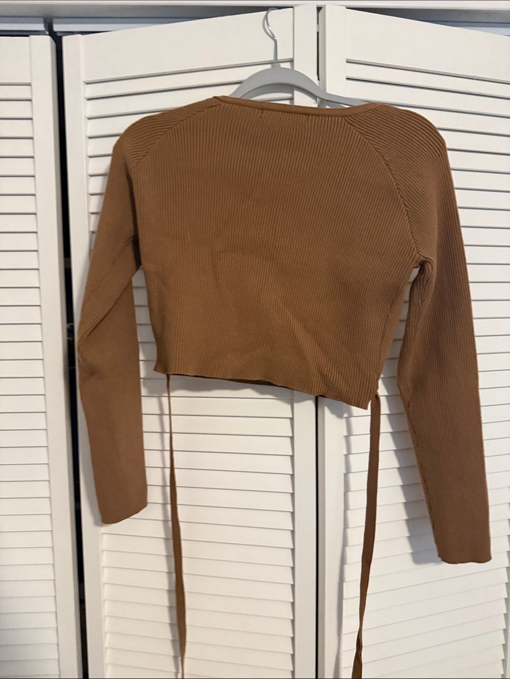Lulus Brown Ribbed Knit Two-Piece Set - Picture 5 of 5